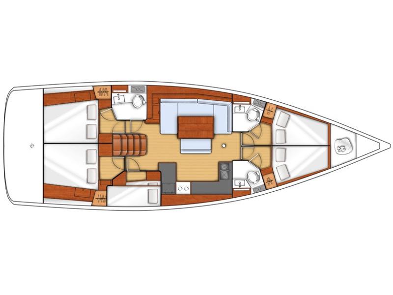 Book yachts online - sailboat - Oceanis 48 - Chagos - rent