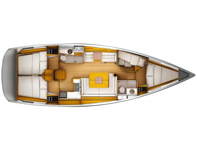 Book yachts online - sailboat - Sun Odyssey 449 - Airbender - rent
