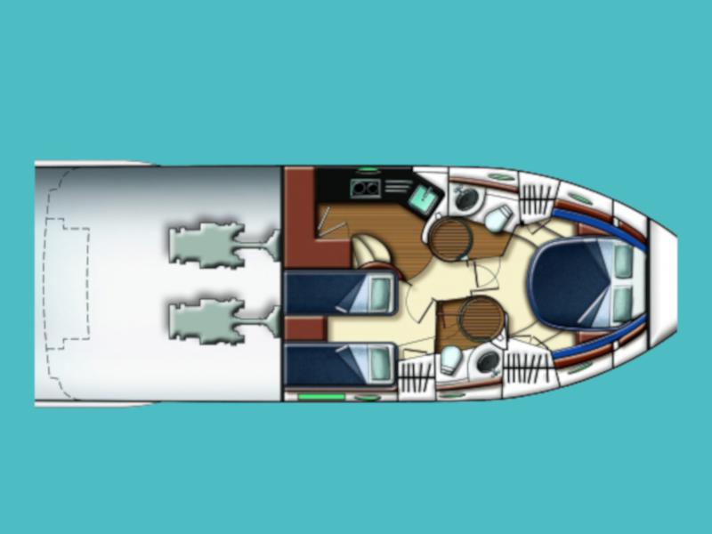 Book yachts online - motorboat - Azimut 43 Fly - Lou Ann - rent