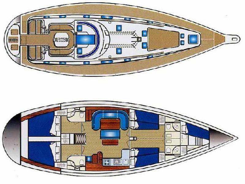 Book yachts online - sailboat - Ocean Star 51.2 - Perseus - rent