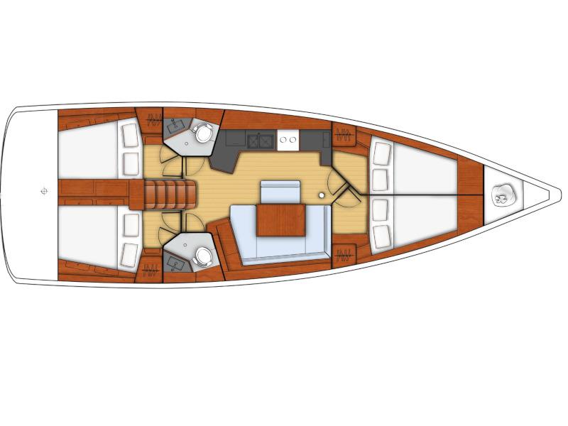 Book yachts online - sailboat - Oceanis 45 - DAEDALUS - rent