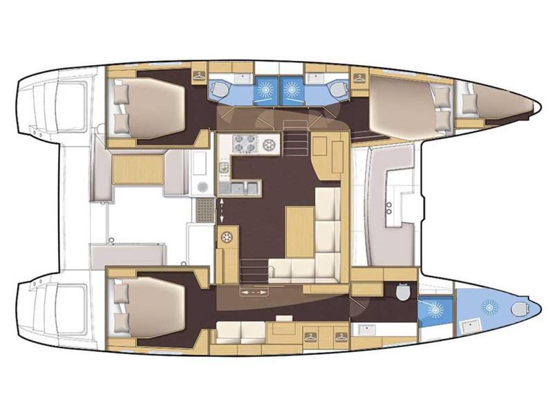 Book yachts online - catamaran - Lagoon 450 - Legend VLT-091 - rent
