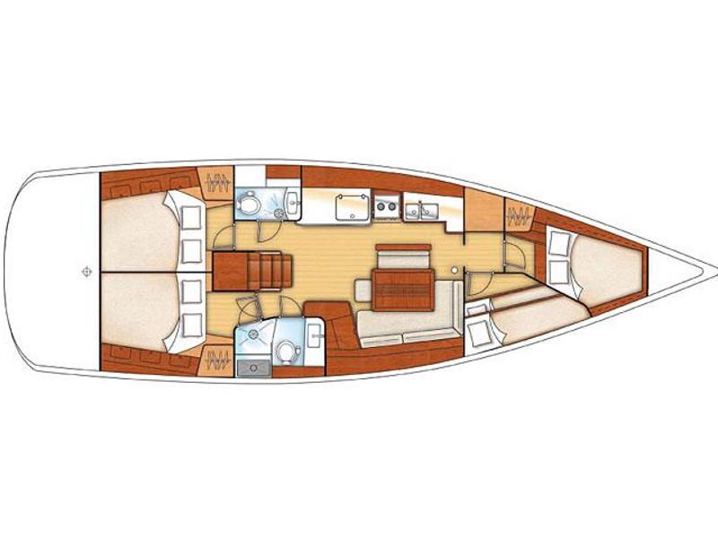 Book yachts online - sailboat - Oceanis 46 - Galatea - rent