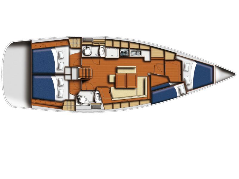 Book yachts online - sailboat - Oceanis 43 - OASIS - | Bowthruster | Solar P  - rent
