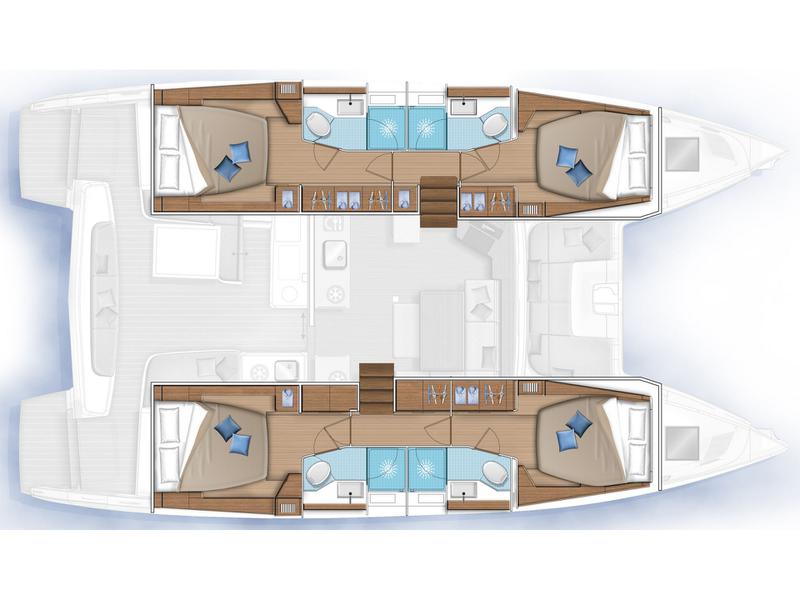 Book yachts online - catamaran - Lagoon 46 - My Tina - rent