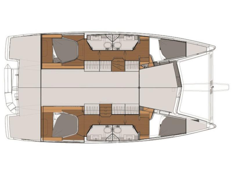 Book yachts online - catamaran - Fountaine Pajot Lucia 40 - Valeriia - rent