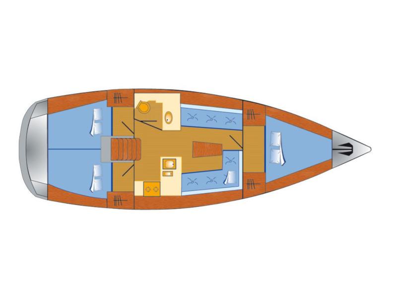 Book yachts online - sailboat - Bavaria Cruiser 37 - Hanni - rent