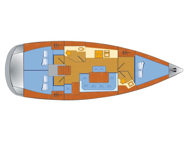Book yachts online - sailboat - Bavaria Cruiser 41 - Maestral - rent