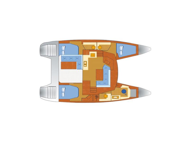 Book yachts online - catamaran - Lucia 40 - 3 cab - Makohela - rent