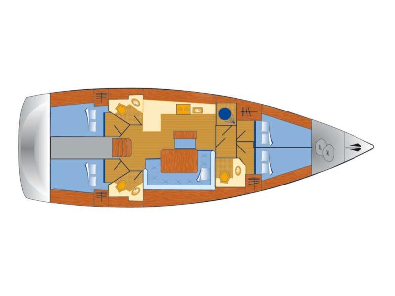 Book yachts online - sailboat - Bavaria Cruiser 46 - Beef - rent