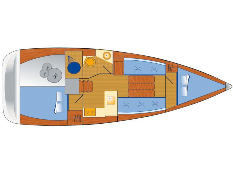 Book yachts online - sailboat - Sun Odyssey 349 - Marie - rent