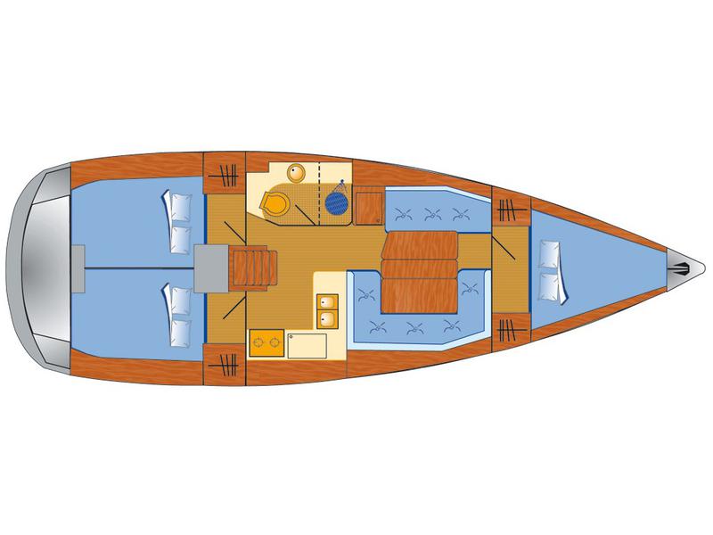 Book yachts online - sailboat - Sun Odyssey 389 - Tequila Sunrise - rent
