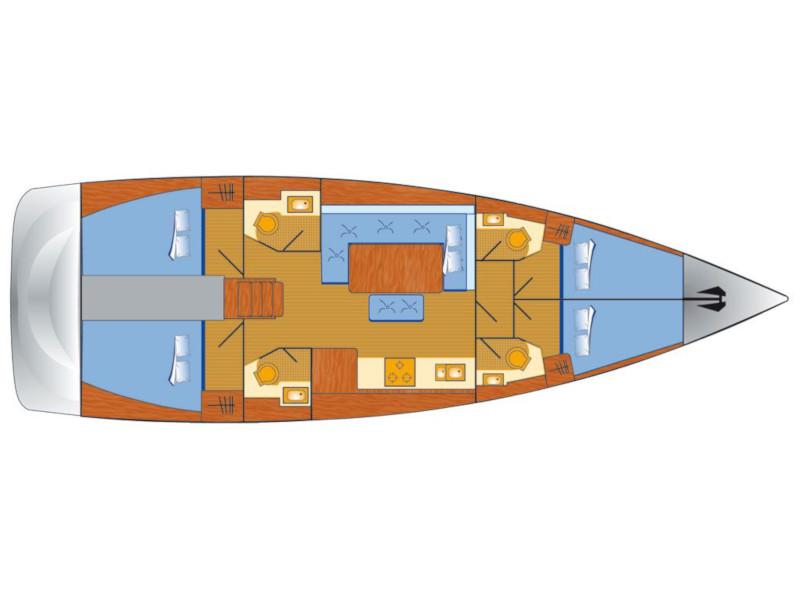 Book yachts online - sailboat - Dufour 460 Grand Large - Alila III - rent