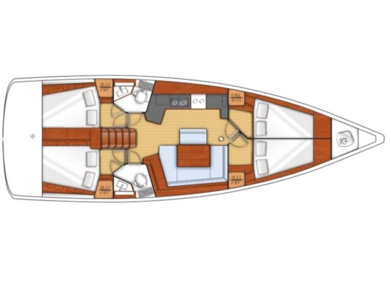 Book yachts online - sailboat - Oceanis 45 - Nesi 2 - rent