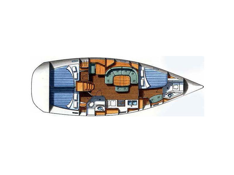 Book yachts online - sailboat - Oceanis 393 Clipper - Anita - rent