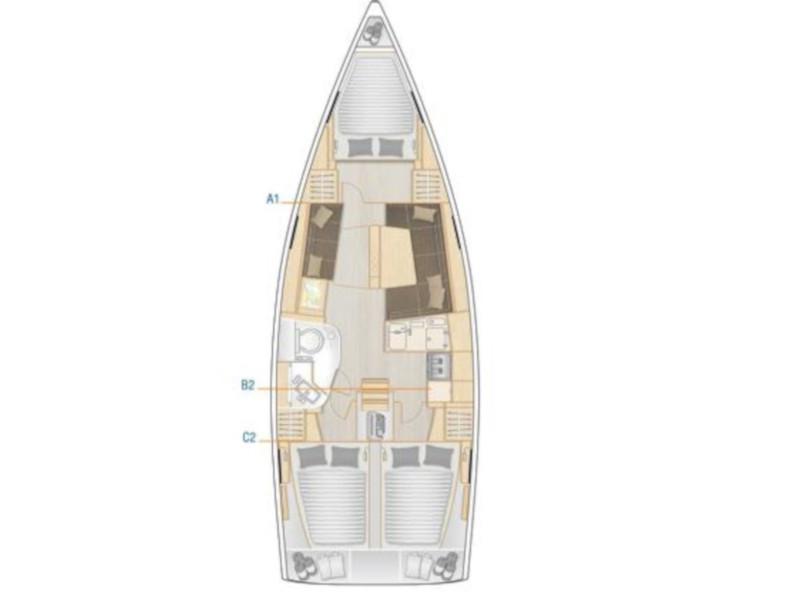Book yachts online - sailboat - Hanse 388 - JOLANA - rent