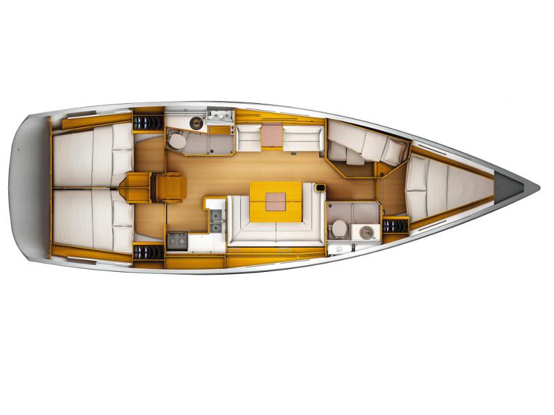 Book yachts online - sailboat - Sun Odyssey 449 - TOP SMILE - rent