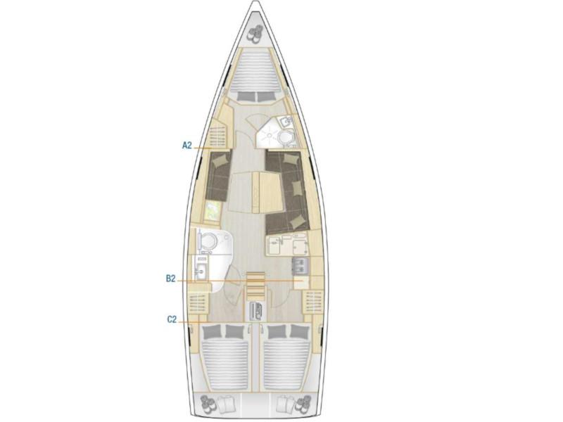 Book yachts online - sailboat - Hanse 418 - MY CLOUD - rent