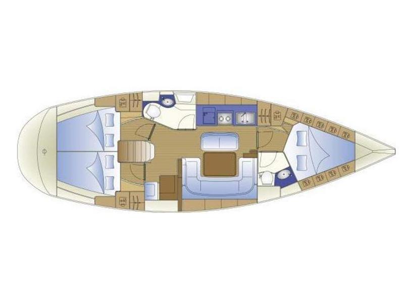 Book yachts online - sailboat - Bavaria 41 - Amalia - rent