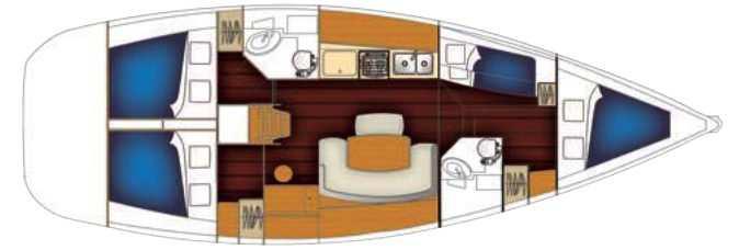 Book yachts online - sailboat - Cyclades 43.4 - Hermes - rent