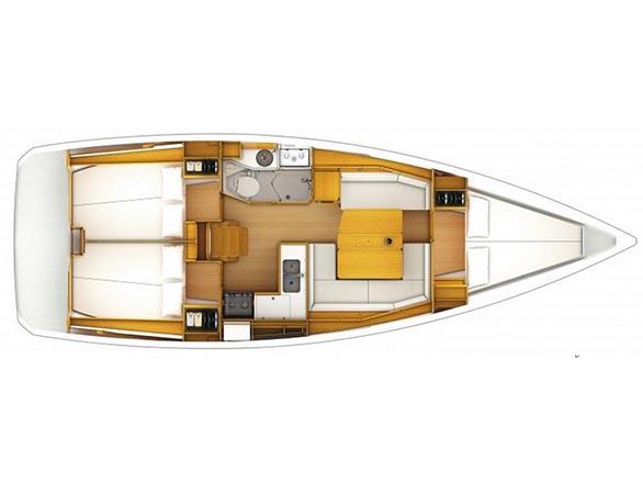Book yachts online - sailboat - Sun Odyssey 389 - Marie - rent