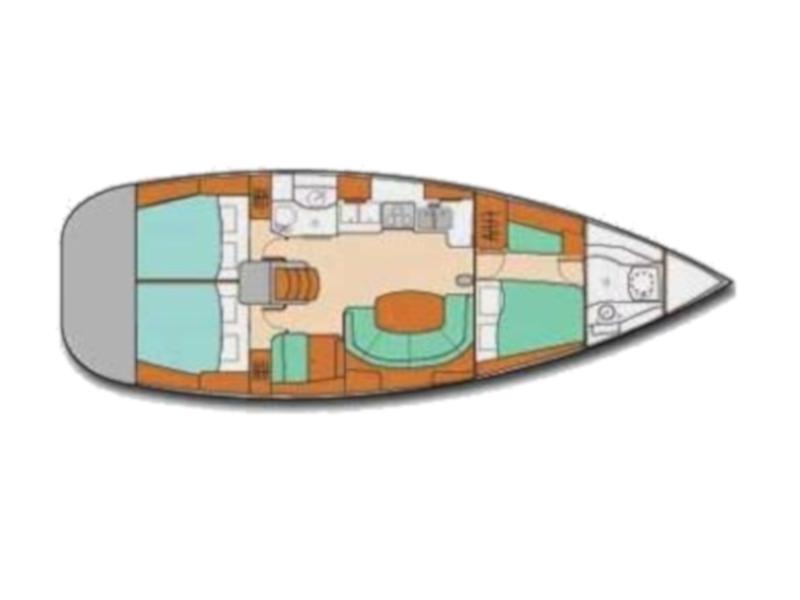 Book yachts online - sailboat - Oceanis 41 - Lady Di - rent