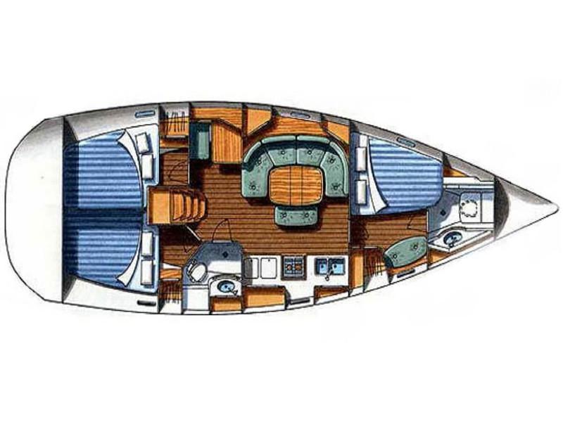 Book yachts online - sailboat - Oceanis 393 Clipper - Chiruca - rent