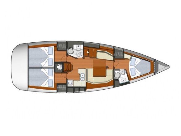 Book yachts online - sailboat - Sun Odyssey 42 i - Nihal - rent