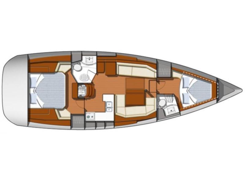 Book yachts online - sailboat - Sun Odyssey 42 DS - My Dream - rent