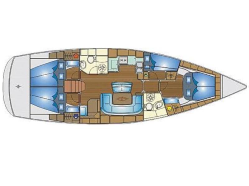 Book yachts online - sailboat - Bavaria 46 - Makani - rent