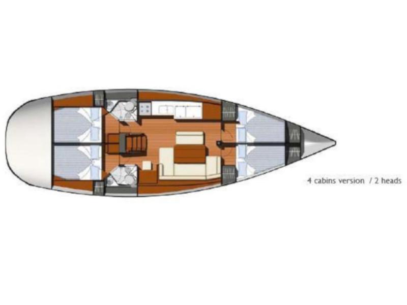 Book yachts online - sailboat - Sun Odyssey 44 i - Eleni (NEW sails 2021) - rent