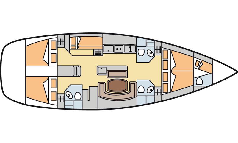Book yachts online - sailboat - Beneteau Oceanis 50 - Luna M - rent