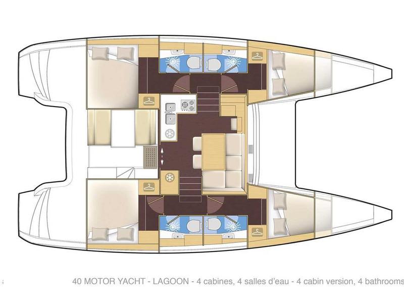 Book yachts online - catamaran - Lagoon 40 - Bahia Real - rent