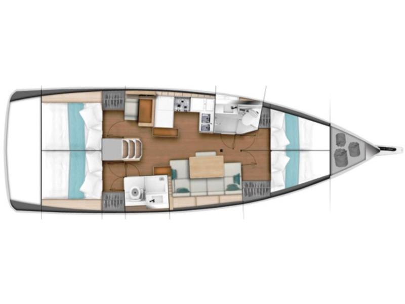 Book yachts online - sailboat - Sun Odyssey 440 - Celine - rent