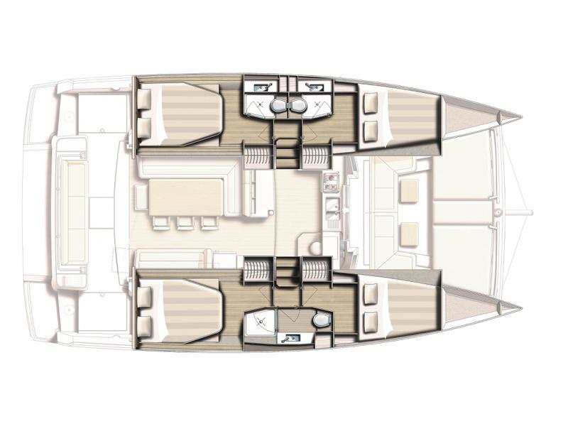 Book yachts online - catamaran - Bali 4.1 - TESTA - rent