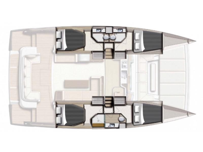 Book yachts online - powercatamaran - Bali 4.3 MY - PHILYA - rent