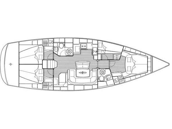 Book yachts online - sailboat - Bavaria 46 C - MH 19 - rent