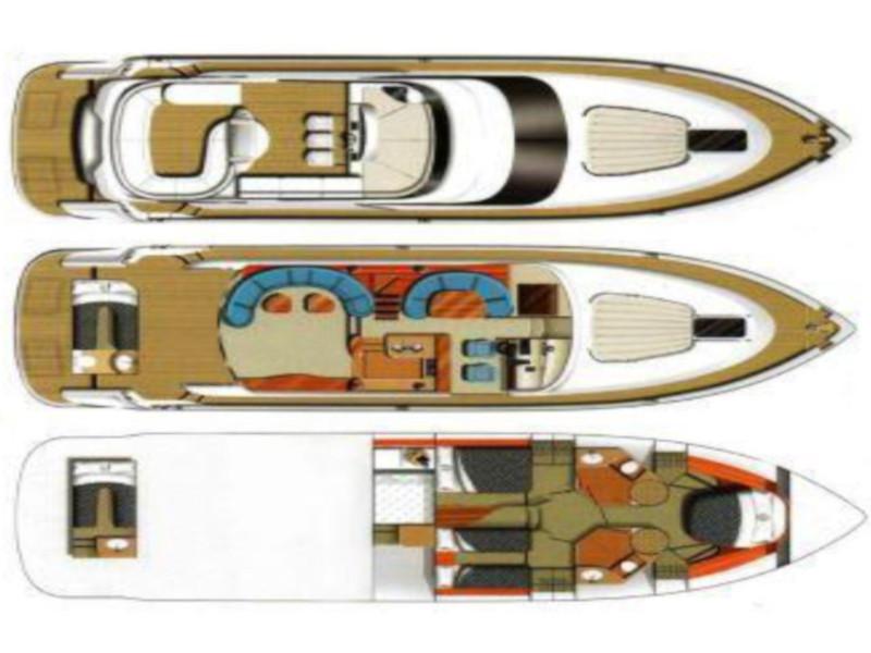 Book yachts online - motorboat - Fairline Squadron 58 - Vagabundo - rent
