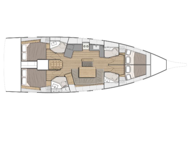 Book yachts online - sailboat - Oceanis 46.1 - Laila  - rent