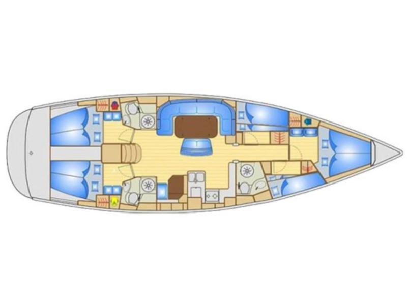 Book yachts online - sailboat - Bavaria 50 Cruiser - Giola - rent
