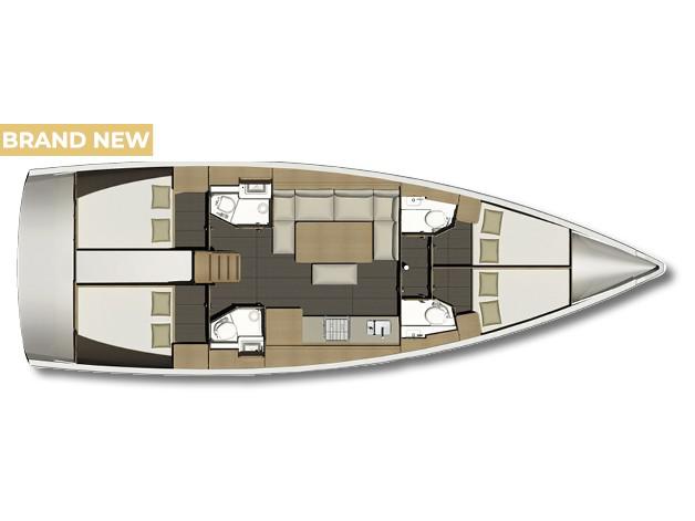 Book yachts online - sailboat - Dufour 460 Grand Large - Nadine AC/Gen - rent