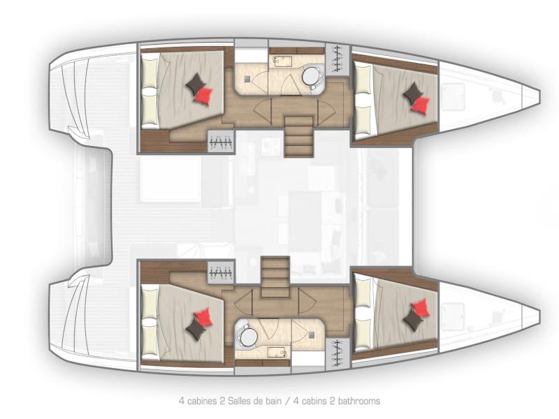 Book yachts online - catamaran - Lagoon 40 - Thor - rent