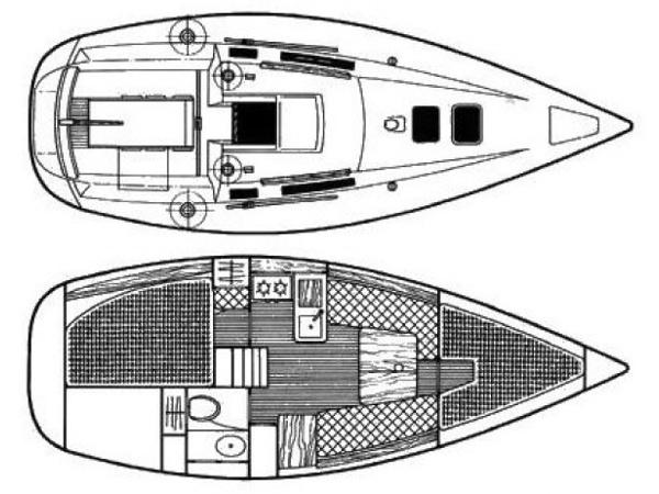 Book yachts online - sailboat - Beneteau 285 - Seagull - rent