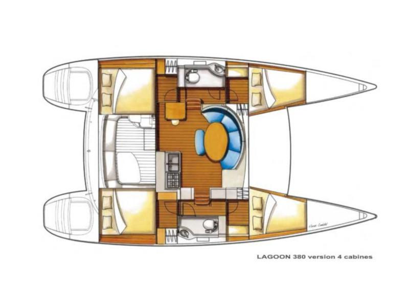 Book yachts online - catamaran - Lagoon 380 - Shona - rent