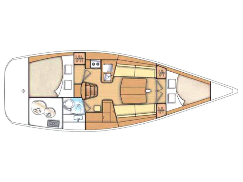 Book yachts online - sailboat - First 35 - Sophie - rent