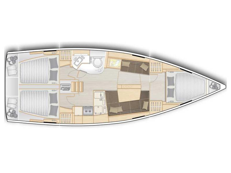 Book yachts online - sailboat - Hanse 388 - Kukele - rent