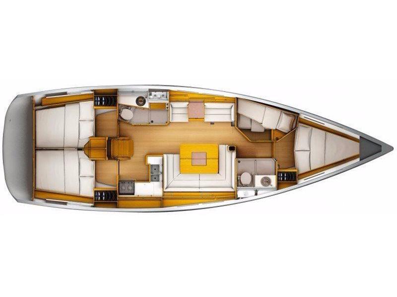 Book yachts online - sailboat - Sun Odyssey 439 - Luna - rent