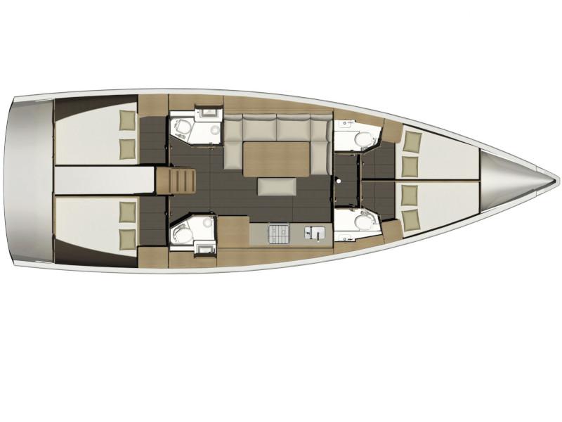 Book yachts online - sailboat - Dufour 460 Grand Large - Sea  Hawk  - rent