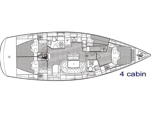 Book yachts online - sailboat - Bavaria 46 Cruiser - ARGOSY - rent