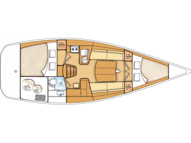 Book yachts online - sailboat - Beneteau First 35 - JUVENTUS - rent